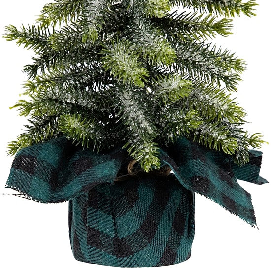 Northlight 9" Mini Iced Downswept Pine Pine Christmas Tree