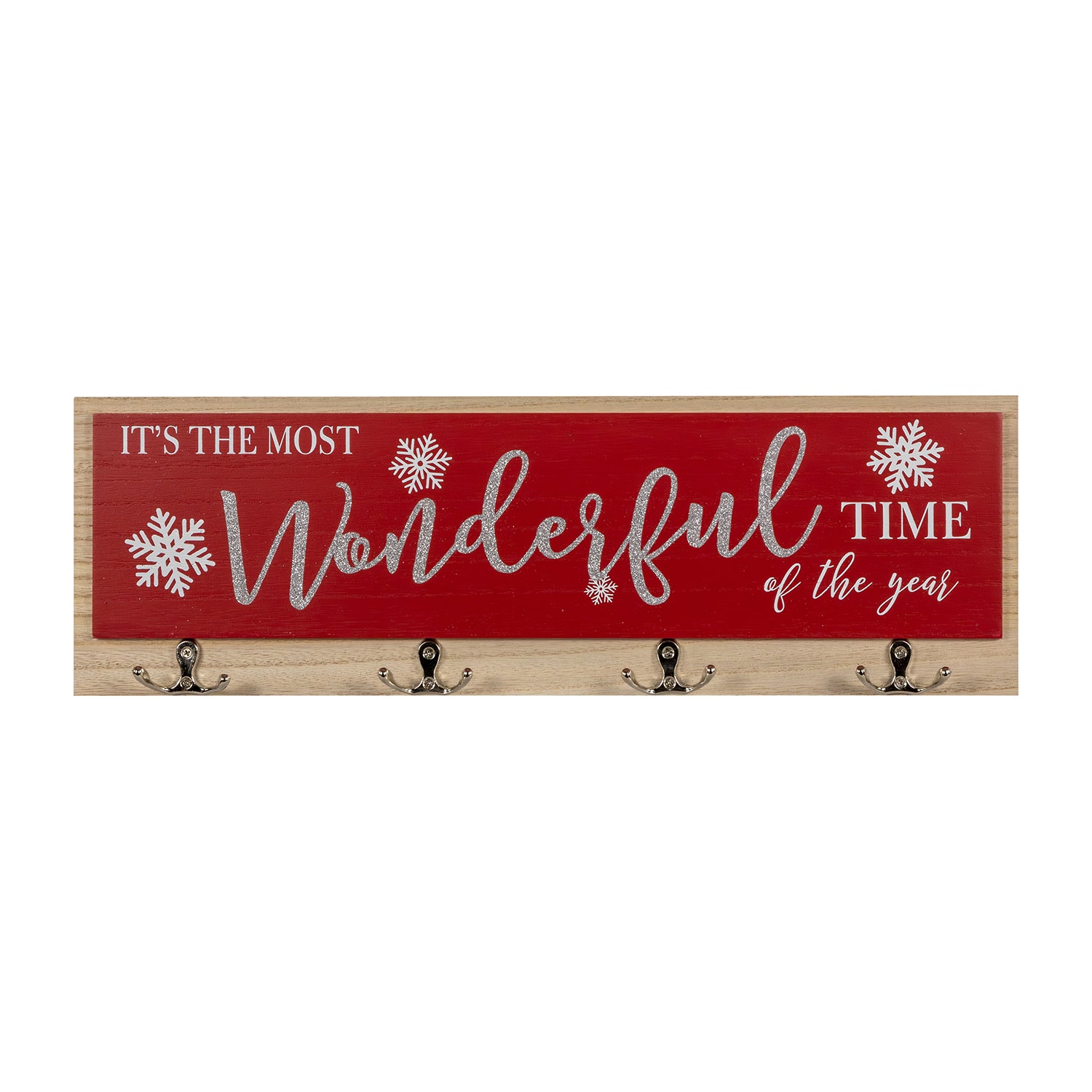 Northlight 20" Snowflakes "Itfts The Most Wonderful Time Of The Year" Wall Sign