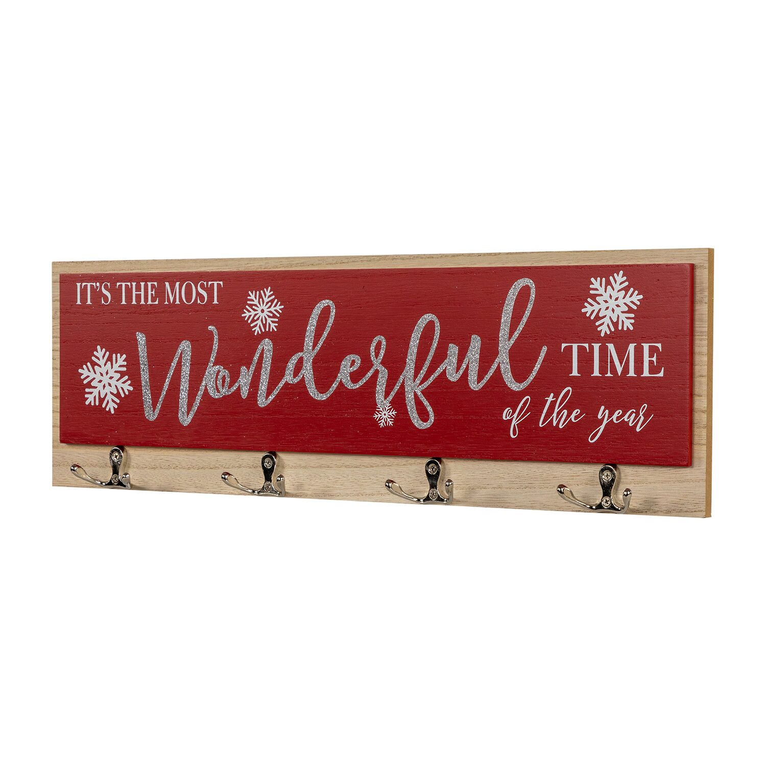 Northlight 20" Snowflakes "Itfts The Most Wonderful Time Of The Year" Wall Sign