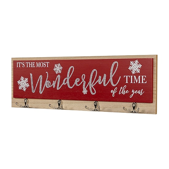 Northlight 20" Snowflakes "Itfts The Most Wonderful Time Of The Year" Wall Sign
