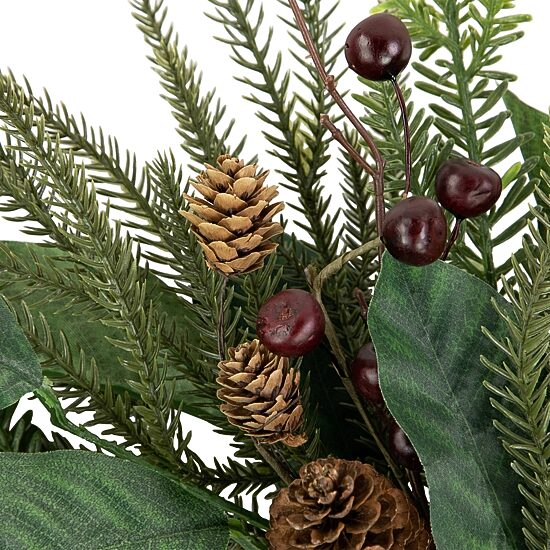 Northlight 20" Mixed Foliage With Berries Artificial Wreath