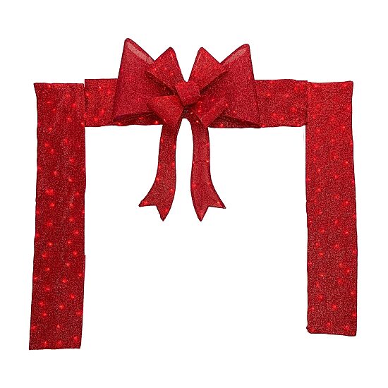 Northlight 8ft Led Lighted Doorway Arch With Bow Wall Sign