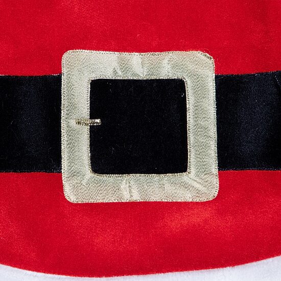 Northlight 48" Velveteen Santa Claus Belt Buckle Indoor Tree Skirt