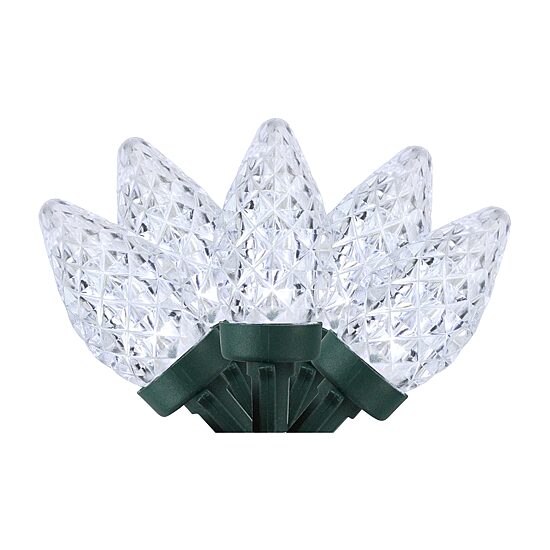 Northlight 66ft 100ct Pure White Led Faceted C7 String Lights