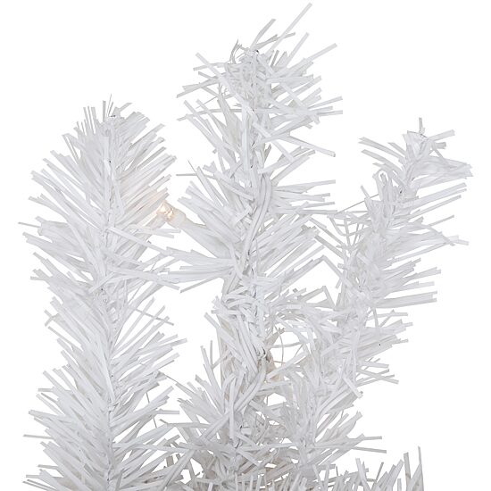 Northlight 30" Pre Lit Led White Canadian Pine Wreath