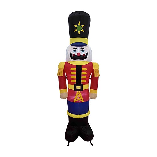 Northlight 6ft Lighted Inflatable Nutcracker Soldier Christmas Inflatable