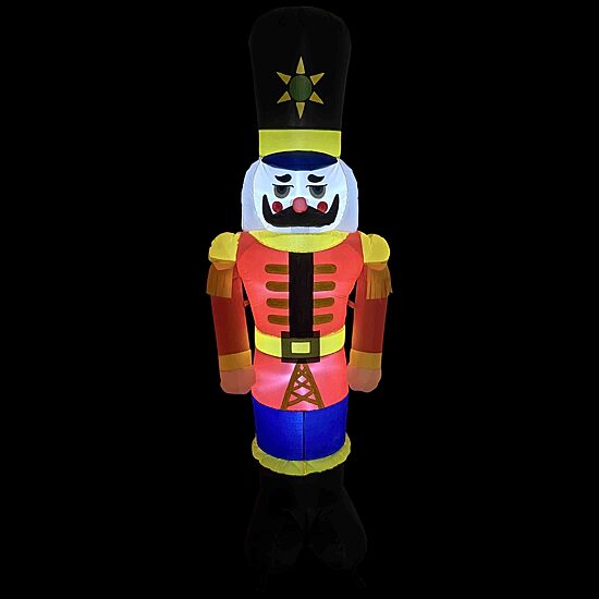 Northlight 6ft Lighted Inflatable Nutcracker Soldier Christmas Inflatable