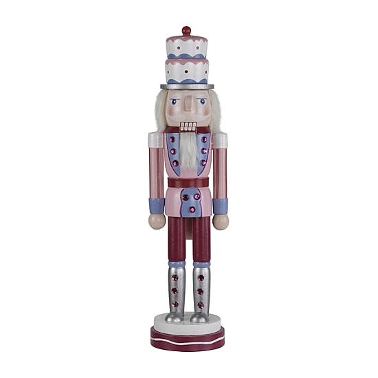 Northlight 15" Cake King Wood Christmas Nutcracker