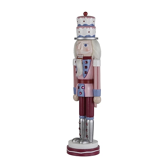 Northlight 15" Cake King Wood Christmas Nutcracker