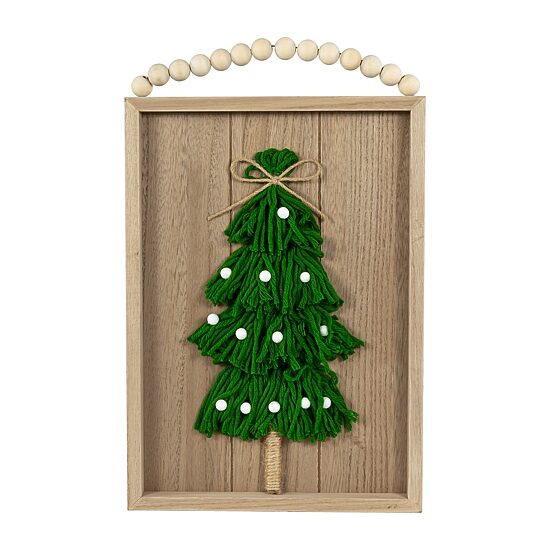 Northlight 14" Knitted Wooden Framed Wall Sign