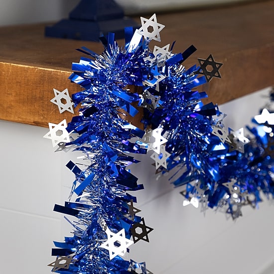 Northlight 50ft Star Of David Tinsel Christmas Indoor Garland