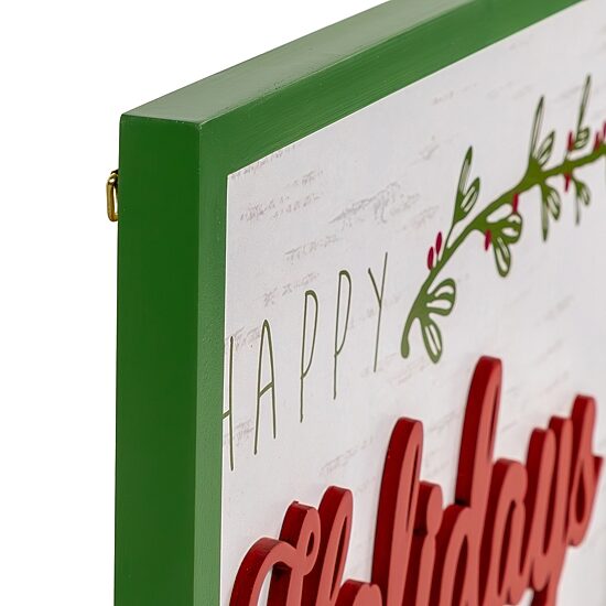 Northlight 16" Framed "Happy" Wooden Wall Sign