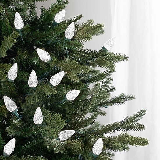 Northlight 67ft 100ct Pure White Faceted Led C9 String Lights