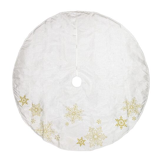 Northlight 48" Embroidered Snowflakes Indoor Tree Skirt