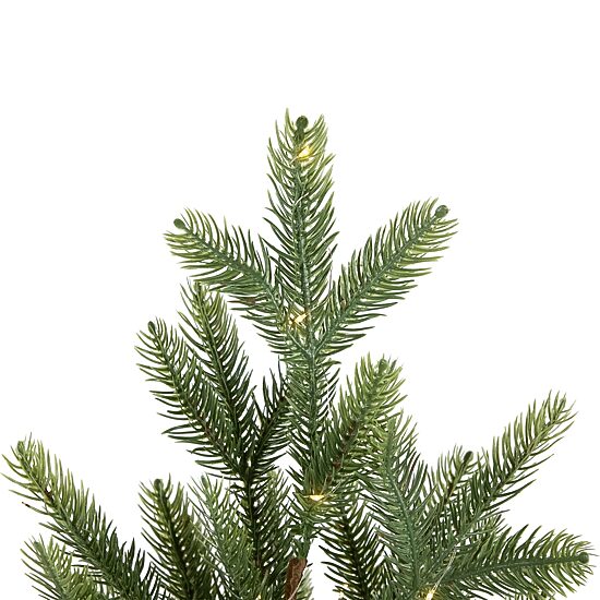 Northlight 20" Pre Lit Artificial Pine With Basket Base 1 1/2 Feet Pine Christmas Tree
