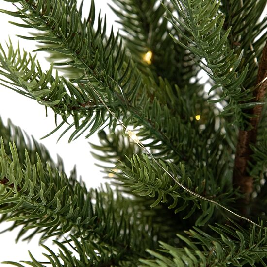 Northlight 20" Pre Lit Artificial Pine With Basket Base 1 1/2 Feet Pine Christmas Tree