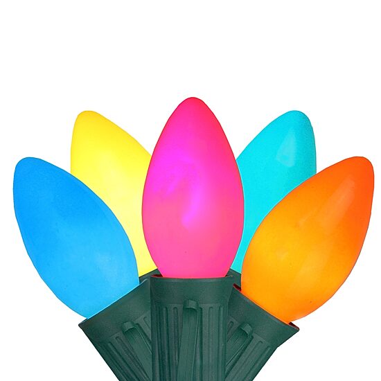 Northlight 24ft 25ct Opaque C9 Vibrant String Lights