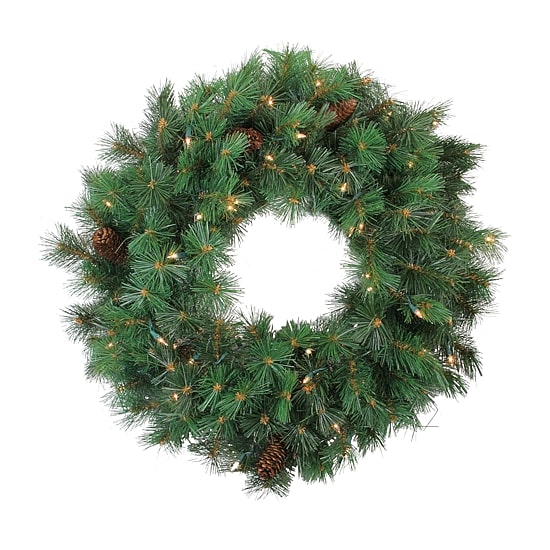Northlight 24" Prelit Royal Oregon Pine Wreath