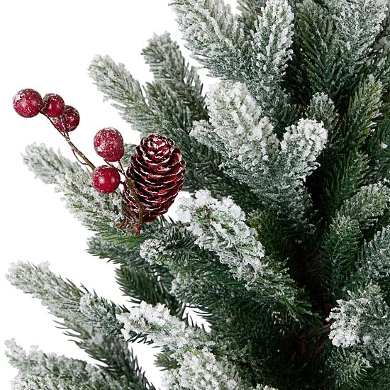 Northlight 25" Potted Flocked Mini Fir Pine 2 Foot Flocked Pine Christmas Tree