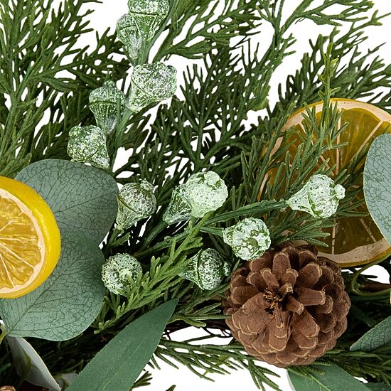 Northlight 22" Cypress Lemon And Eucalyptus Wreath