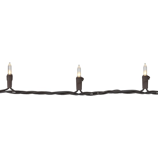 Northlight 150ft 300ct Commercial Mini Brown Wire String Lights