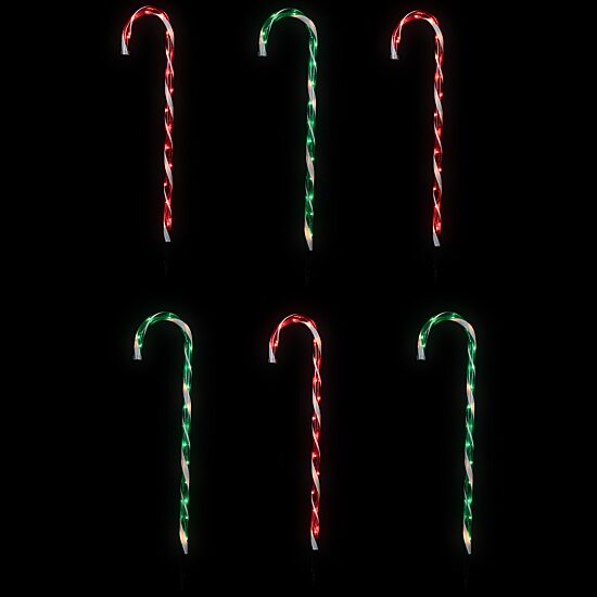 Northlight 28" Lighted Outdoor Candy Cane Christmas Yard Art