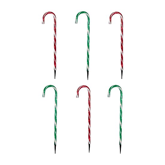 Northlight 28" Lighted Outdoor Candy Cane Christmas Yard Art