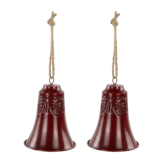 Northlight 6" Embossed Bell Christmas Ornament