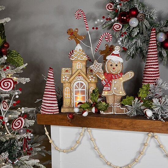 Northlight 16" Led Lighted Gingerbread House With Icing Accents Gingerbread House