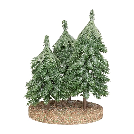 Northlight 8" Icy Downswept Pine Trio Of 1 Foot Pine Christmas Tree