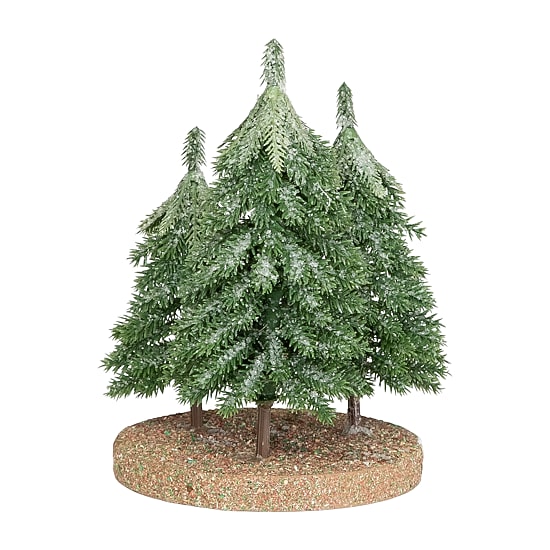 Northlight 8" Icy Downswept Pine Trio Of 1 Foot Pine Christmas Tree