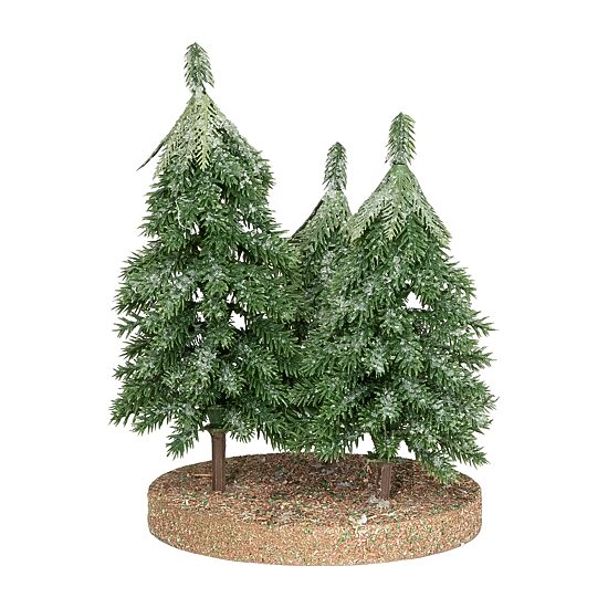 Northlight 8" Icy Downswept Pine Trio Of 1 Foot Pine Christmas Tree