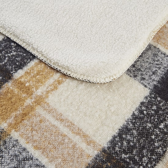 Woolrich Bloomington Faux Mohair To Sherpa Throw