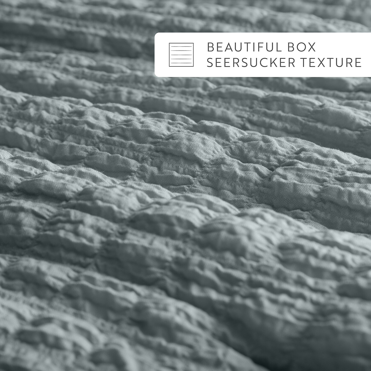 Casual Comfort Textured Seersucker Down Alternative Lightweight Comforter Set