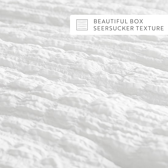 Casual Comfort Textured Seersucker Down Alternative Lightweight Comforter Set