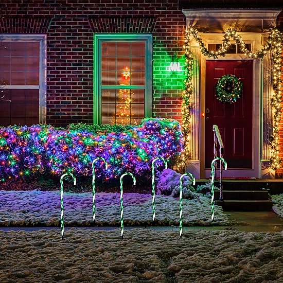 Northlight 28" Lighted Candy Cane Christmas Yard Art