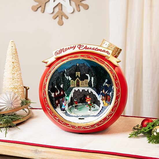 Northlight 11" Led Lighted And Musical Plays Music Christmas Village