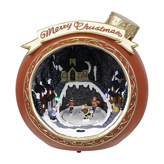Northlight 11" Led Lighted And Musical Plays Music Christmas Village