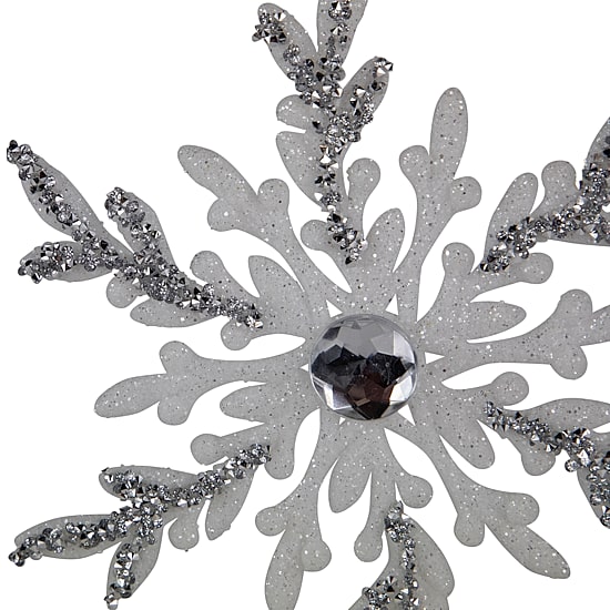 Northlight 6" Glitter Snowflakes Christmas Ornament