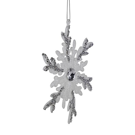 Northlight 6" Glitter Snowflakes Christmas Ornament
