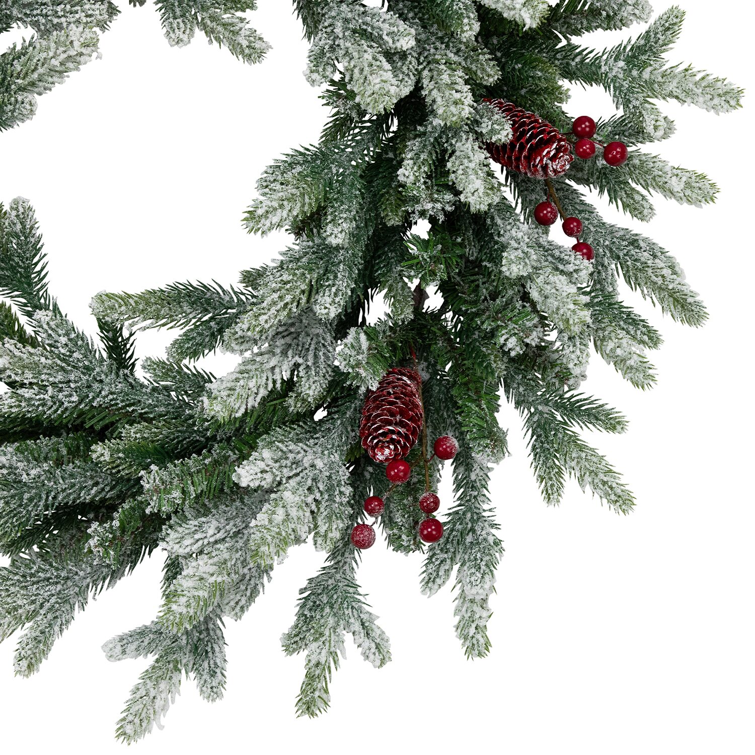 Northlight 24" Flocked Snowcap Grove Fir Wreath
