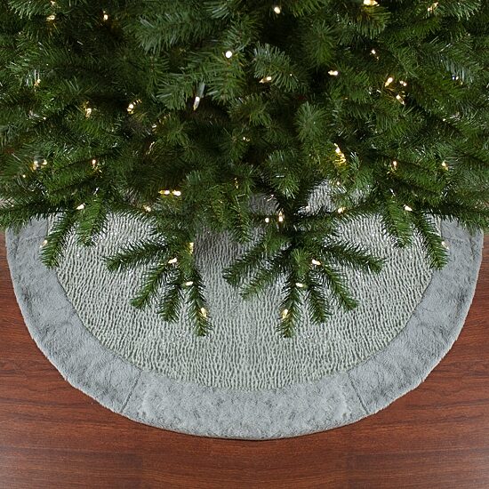 Northlight 48" Faux Fur Snake Skin Pattern Indoor Tree Skirt