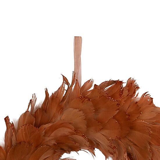 Northlight 15" Two Tone Feathers Wreath