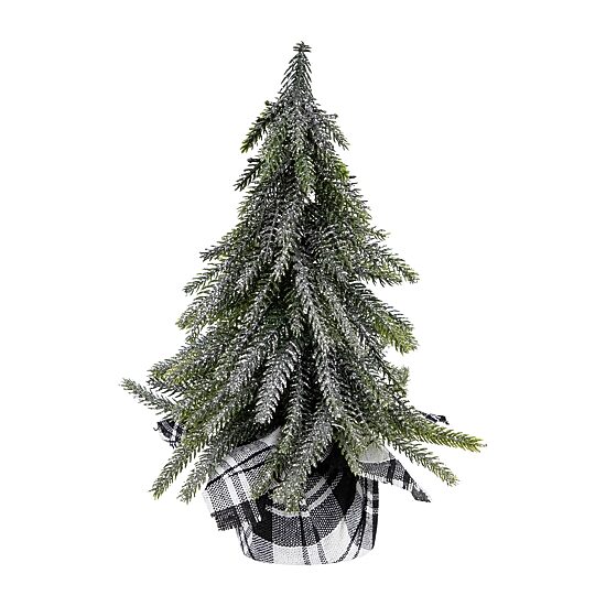 Northlight 10" Set Of 3 Mini Silvery Pine Downswept 1 Foot Pine Christmas Tree
