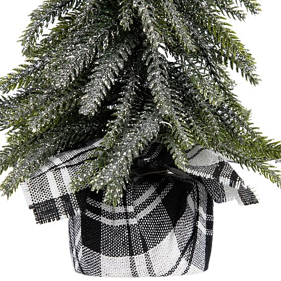 Northlight 10" Set Of 3 Mini Silvery Pine Downswept 1 Foot Pine Christmas Tree