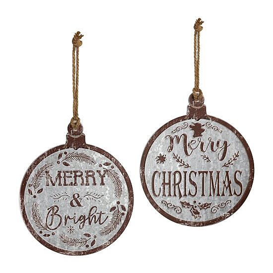 Northlight 14" Merry And Merry And Bright Wall Sign