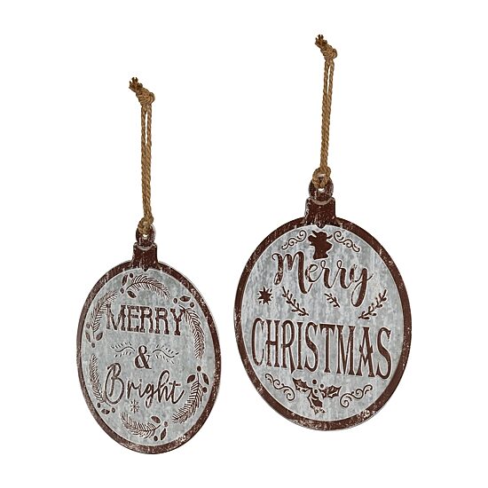 Northlight 14" Merry And Merry And Bright Wall Sign