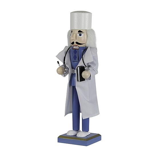Northlight 14" Doctor With Stethoscope Wooden Wood Christmas Nutcracker