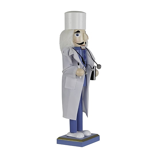 Northlight 14" Doctor With Stethoscope Wooden Wood Christmas Nutcracker