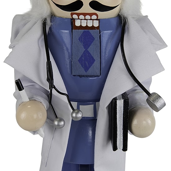 Northlight 14" Doctor With Stethoscope Wooden Wood Christmas Nutcracker